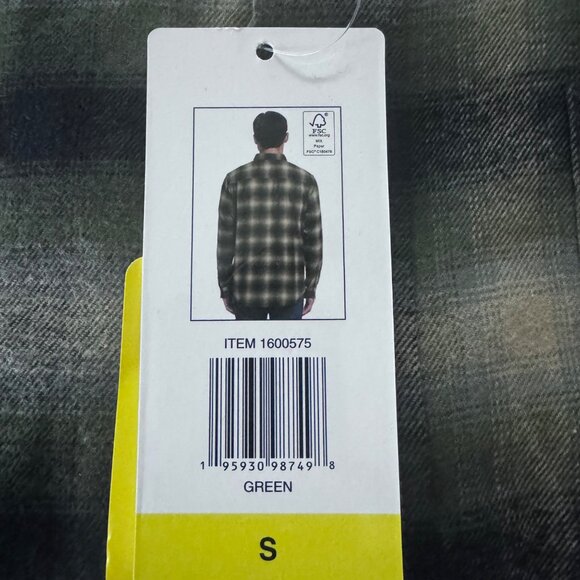 Weatherproof Vintage Mens Plaid Button-Up Shirt Small Green - Picture 6 of 9